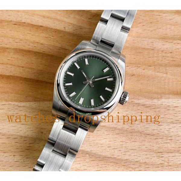 Orologio da donna nuovo stile V5 datejust 28mm Meccanico automatico Lunetta liscia Acciaio inossidabile Oyster Orologio da polso femminile luminoso con foto reale