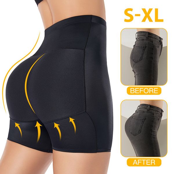 Shapers feminino sem rastrear cintura alta ângulo plano calça de levantamento falso de bunda falsa pós -parto e modelagem de abdômen 221202