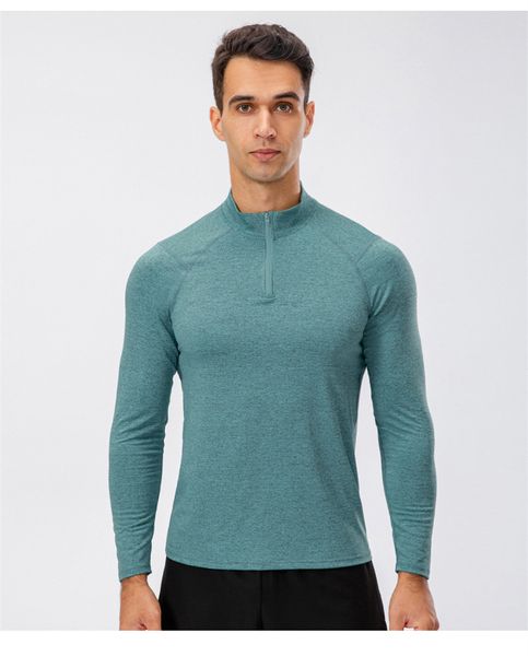 Ll-11516 Yoga Outfit Mens Trem Basquete Correndo Ginásio Camiseta Exercício Fiess Wear Sportwear Camisas Soltas Ao Ar Livre Tops Long Sleeve728