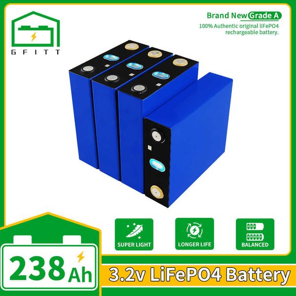 Новые 4-32 п.п. 3,2V LifePO4 238AH Батарея батарея A Deep Cycle Battery Diy Солнечные батареи для освобождения от налогов в США для RV EU EU