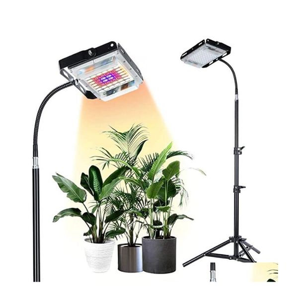 Grow Lights Fl Spectrum Grow Light com pescoço de ganso flexível ajustável mais longo pé de tripé suporte de mesa Led Plant para plantas altas Drop D Otjvs