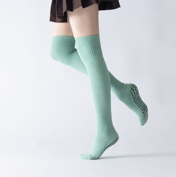 Herrensocken über dem Knie, Yoga, Damen, verdickt, rutschfest, Pilates-Strumpf, weich, elastisch, atmungsaktiv, formend, absorbieren Schweiß 221202