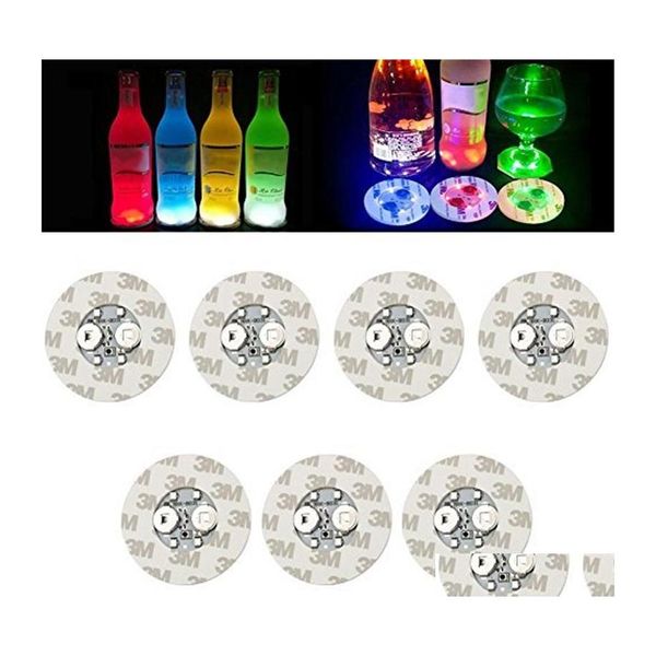 Новизное освещение 6 см. Светодиодные наклейки для бутылок подставки Light 4Leds Stickering Lights For Holiday Party Bar Home Использование доставки Li Otlym