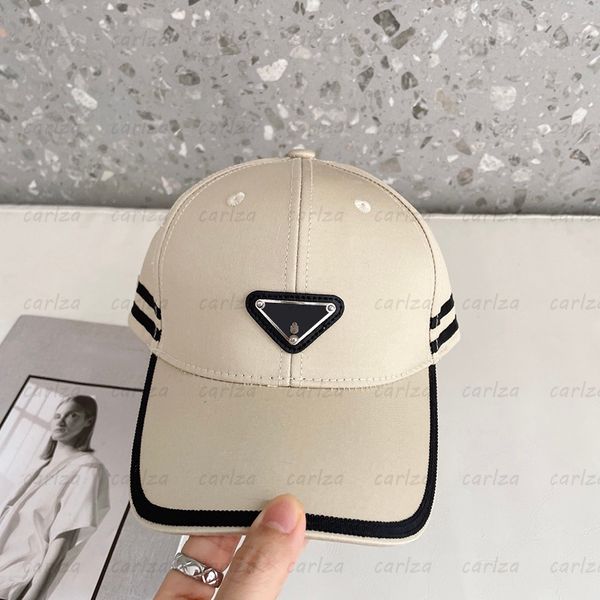 Fashion Pink Black Nylon Baseball Hat Luxury Metal Tag Letters Cap Designer Ball Caps Mens Casquette Women Sport P Spring Cappelli 4 colori Hot