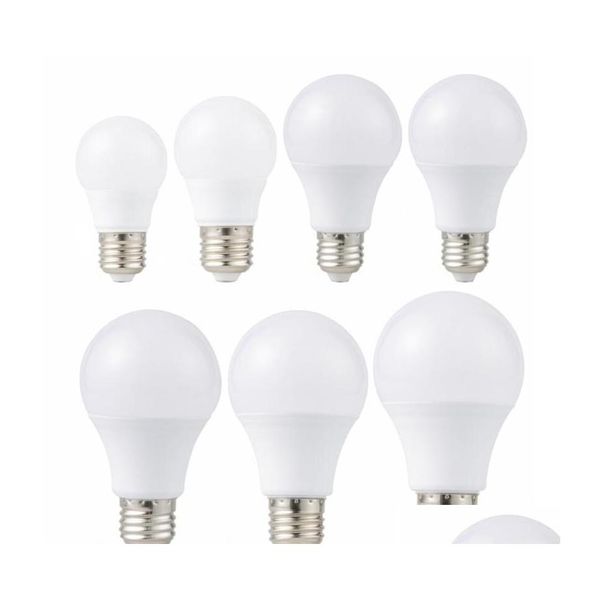 Led-lampen E27 Led Licht 85265V Bb 3W 6W 9W 12W 15W 18W 20W Lampada Bbs Tisch Strahler Kalt/Warm Weiß Drop Lieferung Lichter Beleuchtung Otyz3