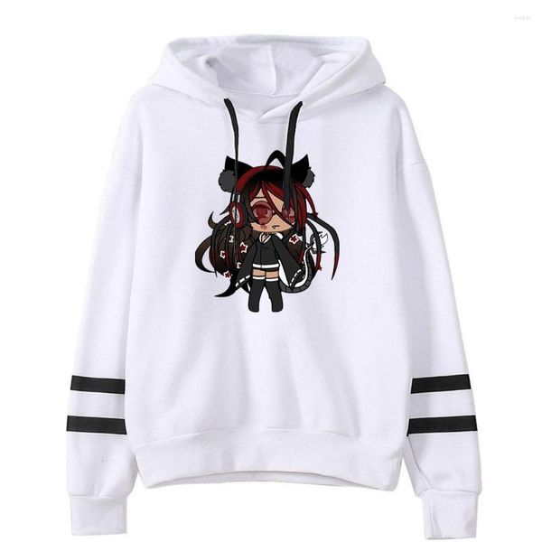 Erkek Hoodies 2022 Gacha Yaşam Hoodie Erkekler İçin Hoodie Kadınlar Uzun Kollu Sweatshirtler Harajuku Street Giyim Gün batımı Eğrisi Moda Günlük Giysiler Külkü