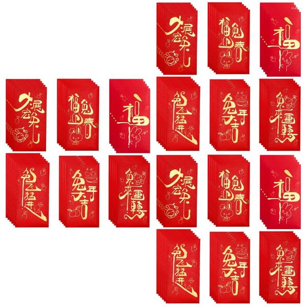 Gift Wrap Year Red Money Bao Hong Enveloveloses Pacotes Festival Pacote de bolso chinês Spring Seezodiac Hongbao