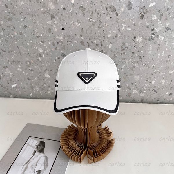 Moda pembe siyah naylon beyzbol şapkası lüks metal etiket mektupları kapa tasarımcı top kapakları erkek casquette kadınlar spor p bahar şapkaları 4 renk yeni