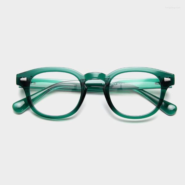 Occhiali da sole Frames 2022 Vintage Round Ins Celebrity Eyewear TR90 Occhiali da vista full-rim Fashion per miopia Jhonny Depp