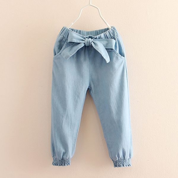 Jeans Bambina Casual Primavera Autunno 2 3-8 9 10 11 12 Anni Bambini adolescenti Arco elastico Lanterna Denim Per ragazze Bambini 221203