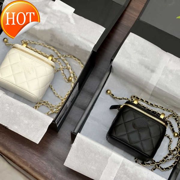 Designers de luxo femininos Bolsas de ombro de mão de mão Bag de bolsa 2023 nova fábrica de couro texturizada Mini Straps Sactory Factory Sale direta