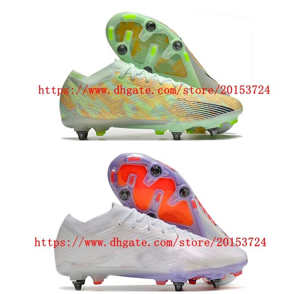 2022 Scarpe da calcio Zoomes Superfly IX Eite Pro SG Verde/Bianco uomo Tacchetti Scarpe da calcio Neymar Cristiano Ronaldo CR7