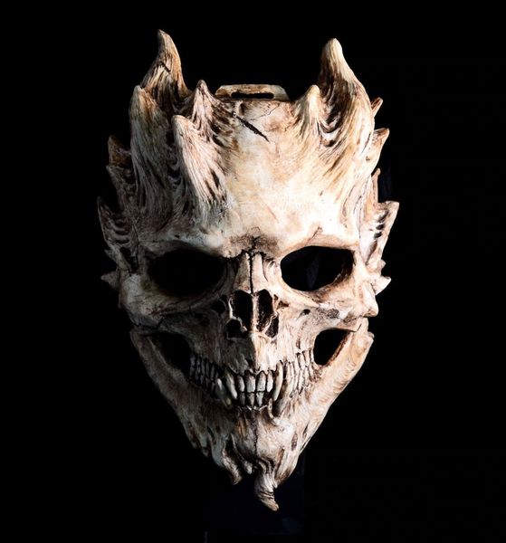 Fantasia de tema Halloween Death Skull Mask Demon Horror Cosplay Party Prop Dance Protection 221202