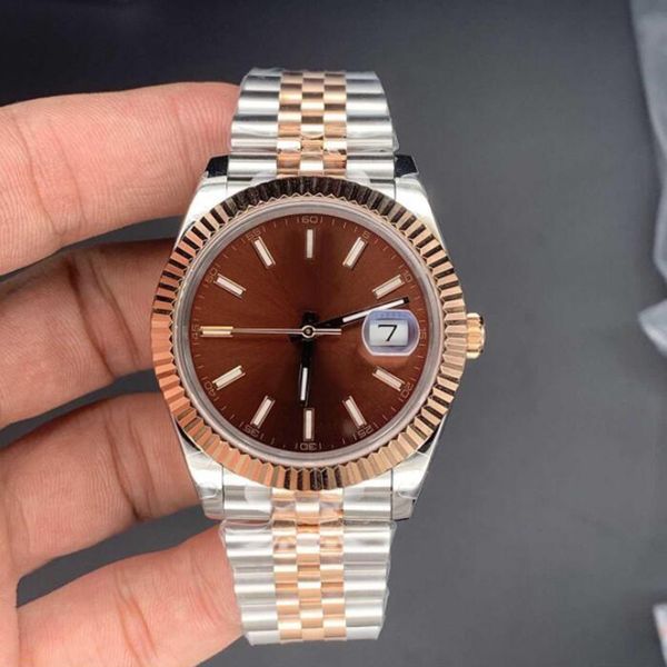 Datejust luxury mem's designer watch 2813 movimento 41mm dail cassa in acciaio inossidabile 316L carica automatica orologio da polso sportivo montre de luxe