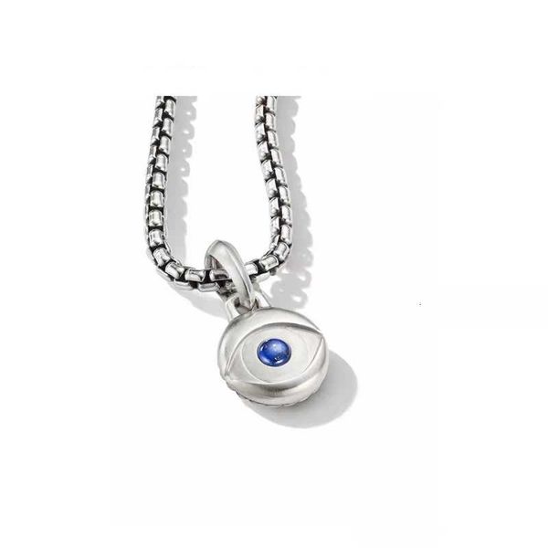 Pingente de colar retrô masculino Cadeia de hip hop Evil Eye Chans Colares