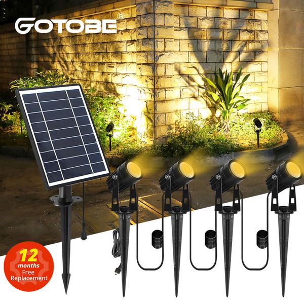 Gartendekorationen 1 bis 4 RGB-Solar-Landschaftslicht für den Außenbereich, LED, IP65, wasserdichte Lampe, automatisches Ein- und Ausschalten, Wand, Terrasse, Rasen 221202