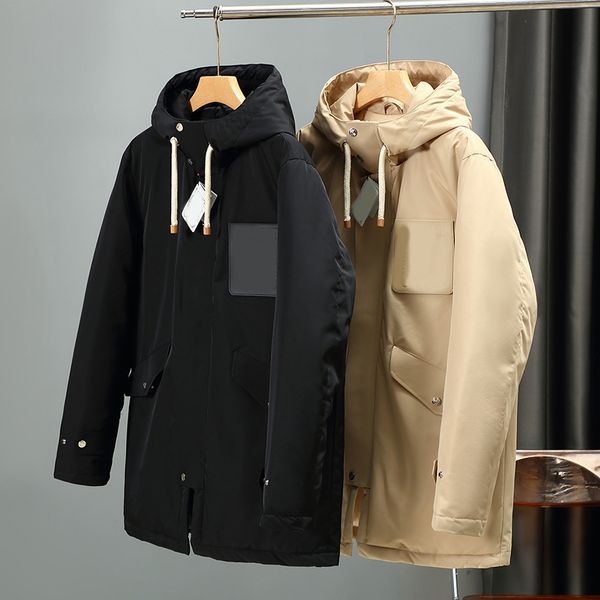 2022 uomini designer Giacche Giù Parka Lettere corticali con cappuccio etichetta vestiti Stand mens Cappotti Capispalla Abbigliamento Nero Khaki taglia M-3XL 8828