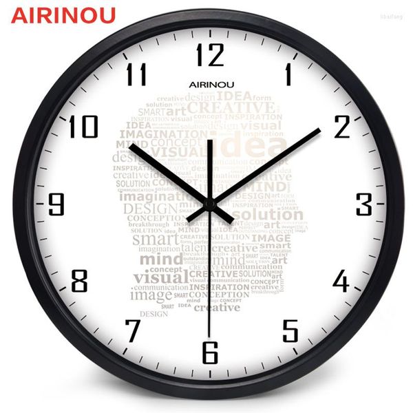 Wanduhren Airinou Smart Idea Study Clock Laboratory A Thinker Creative Watch 12 Zoll 14 Zoll