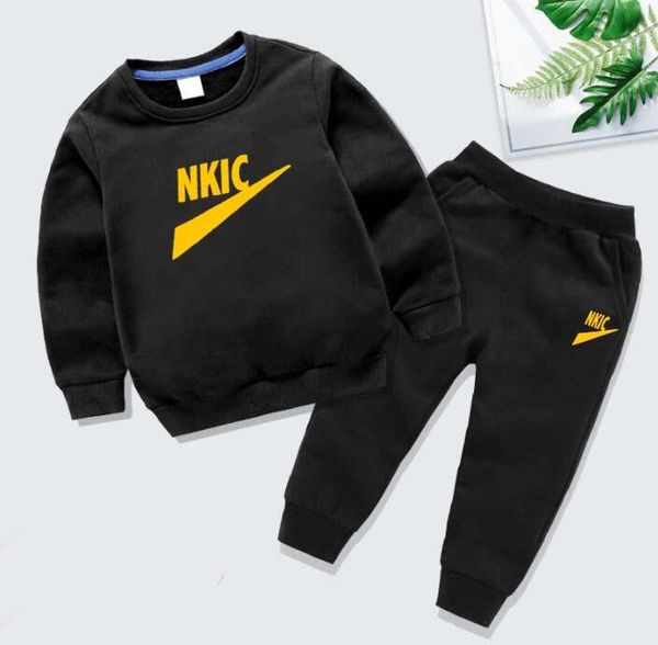 Roupa infantil Roupa Crianças Conjuntos de roupas para meninos meninas Menina de moda Terno esportivo moletons moletons calças Brand Boy Boy Roupos