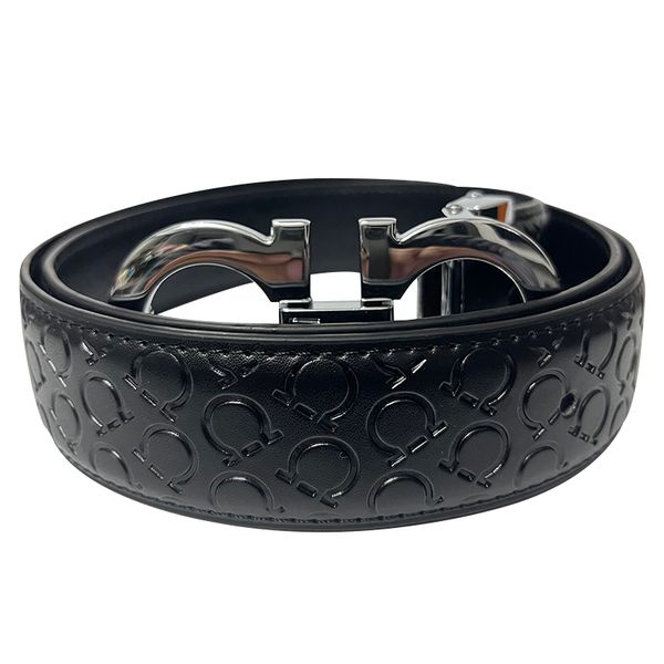 Nice Cintura Optional Fashion Active Quiet Belt Great Litchi Smooth Leather Belt Designer für Männer Big Buckle Male Keuschheits-T-Herrengürtel S