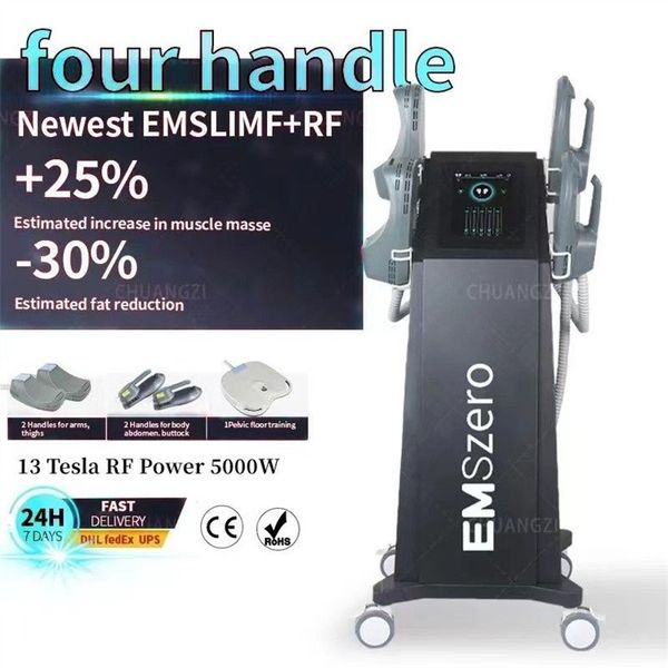 Outros equipamentos de beleza preto 2023 EMS Neo 14 Tesla HI-EMT Machine Emszero com alças de RF de 2/4 peças e almofadas de estimulação pélvica de 5 alças opcionais