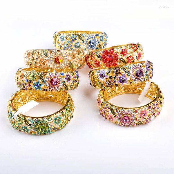 Braccialetto bellissimo regalo di lusso braccialetto cloisonné di Pechino con cristalli cavi