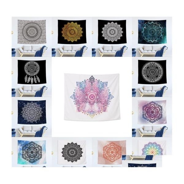 Taquestres Bohemia Imprimir Tapestry Fabric Art Mandala Towels Eco AMPLECT PACAGES OPP Tapestres com alta qualidade 19GLB J1 DHDHU