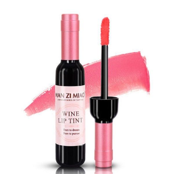 Maquiagem maquiagem l￡bios Lipstick Lip Gloss Rely Wine Bottle Styles Matte Velvet n￣o ￩ f￡cil de tocar o copo que n￣o desbotamento