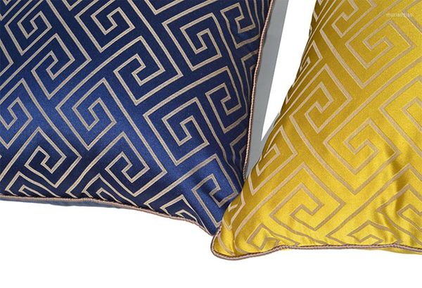 Travesseiro moda de travesseiro cool cinza azul verde amarelo amarelo pillow/almofadas estojo 45 50 capa moderna européia decoração de casa