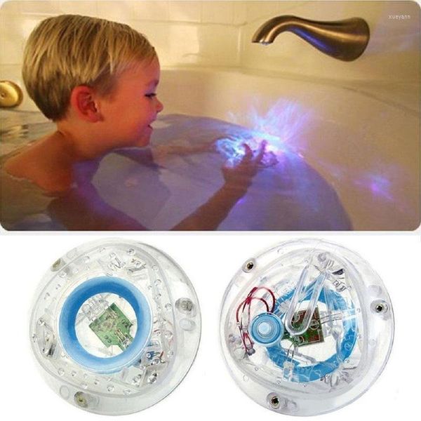 Аксессуар для ванны детская ванная комната светодиодные игрушки для водяной лампы смешное купание, как детские подарок водонепроницаемые в ванне