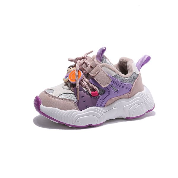 Sneakers Ragazze Scarpe sportive Autunno e inverno Bambini Versatile Cotone per ragazzi Pizzo assortito Cartoon 3D Doll Casual 221205