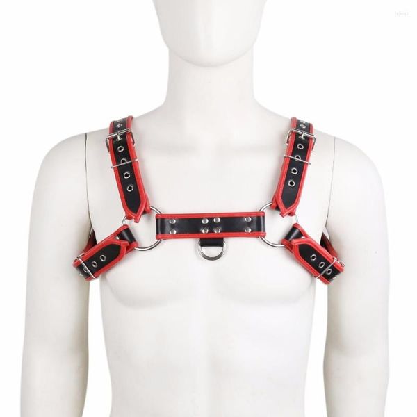 Gürtel Männer PU Leder Brust Harness Bondage Slave Fetisch Fesseln Riemen Sex Produkte Spielzeug Für Erwachsene Club Kostüme Requisiten