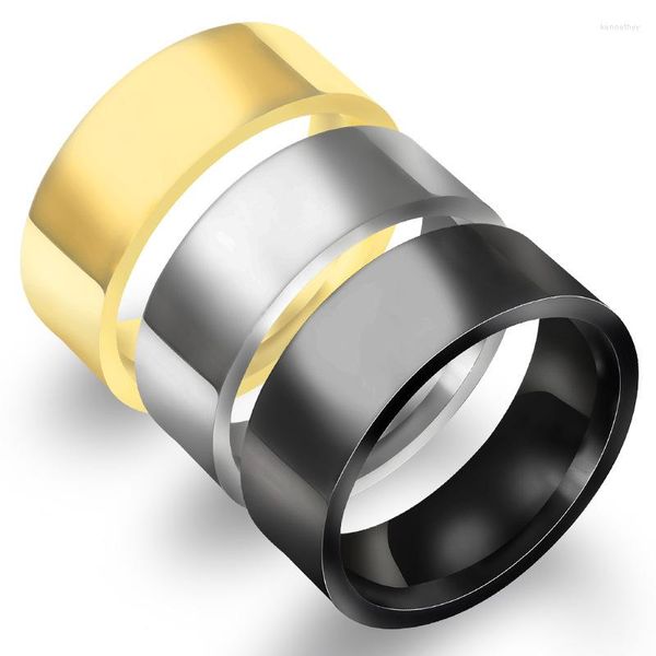 Eheringe Europa und die Vereinigten Staaten – Verkauf von Handaccessoires, Edelstahlschmuck, 8 mm flacher, glänzender Ring, überhebliche Hersteller