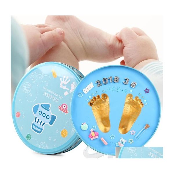 Artes e artesanato FL Moon Babies Gifts Favors Brothers Brothers Inkpad Round Boxed Seal lembrete Cem dias de aniversário Festa de aniversário 22dwe1 dhy31