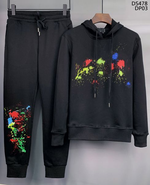 Erkekler Tasarımcı Trailtsuits Klasik İki Parçası Set Rahat Ceket Hoodies Giyim Kıyafet Spor Tarzı Mektup Baskı Sweatshirt ile Gevşek Spor Giyim