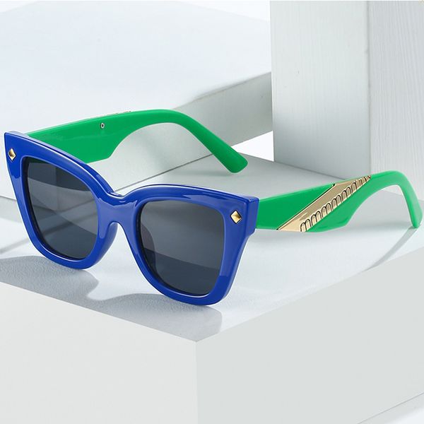 2023 Luxus Mode Cat Eye Sonnenbrille Designer Damen Goggle Senior Brillen Brillengestell Vintage UV400 Schutz Sonnenbrille mit Box
