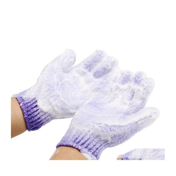 Spazzole da bagno Spugne Lavapavimenti Guanti da bagno Asciugamani Scrub esfoliante Fango Massaggio schiena Doubleface Spa Mas Cura del corpo Independe Dhlto