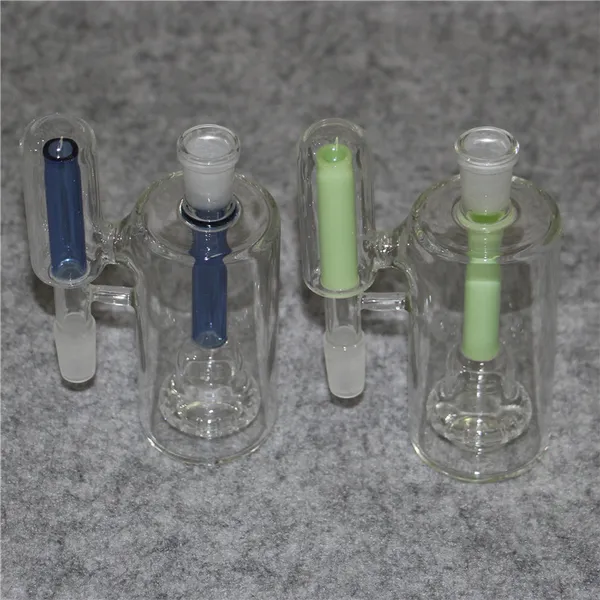 14 mm Aschefänger 45 90 Grad Wasserpfeifen Bong Aschefänger Kopf Perkolator Wigwag Inline-Stiel 14 18 mm Gelenk für Glaswasserbong Dab Rig