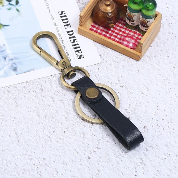 Обновить кожа Key Ring Brown Black Business Car Holders для мужчин подарки подарки