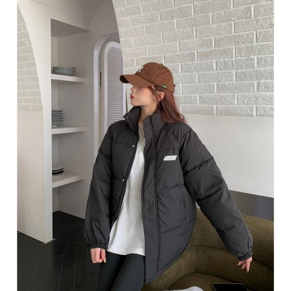 Kadınlar Down Parkas kadın siyah ceket ceket standı yaka Kore moda boş zaman su geçirmez kalıp sıcak kış ördek tüyü kadın dışarısı 221205