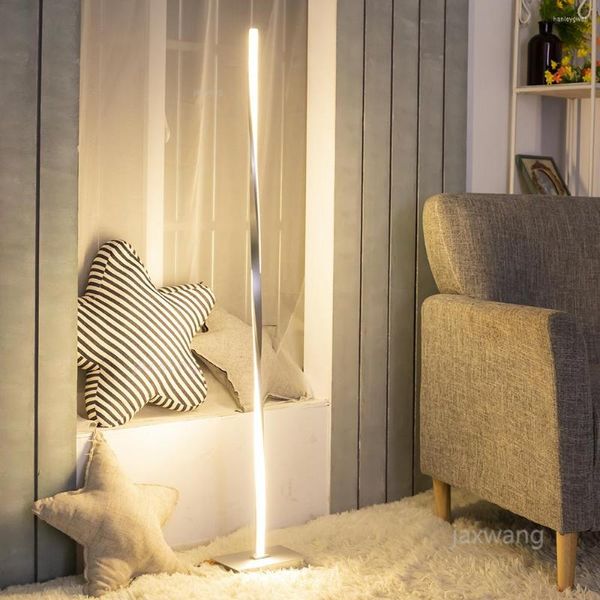 Lâmpadas de chão Design nórdico moderno Lâmpada Led Stand Stand Sala de estar ajustável El Lighting E27 Luz para o quarto