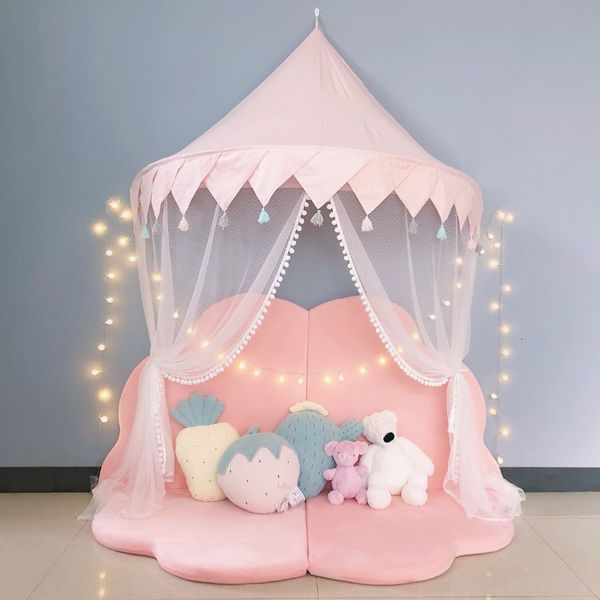 Beşik ağ bebek sivrisinek net yatak kanopisi çocuklar için çadır oyun çadırı çocuklar ev perde odası kız prenses dekorasyon odası 221205