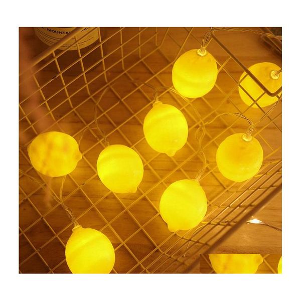 Led Strings Brelong Led Lemon Light String Urlaub Dekoration Kleine Laterne Netzwerk Rote Ins Lichter Shop Layout Blinkende Teig Drop Otupu