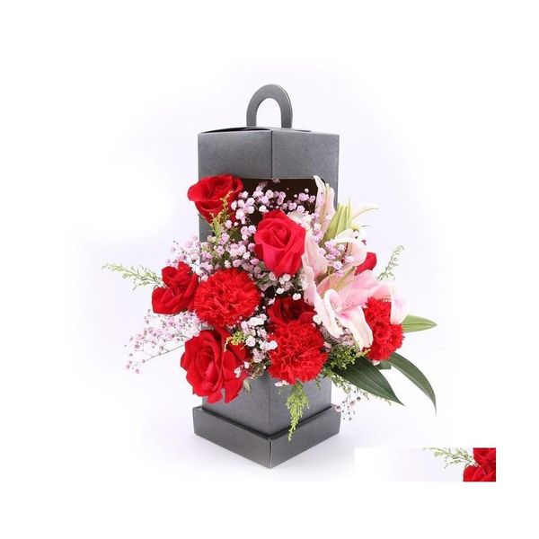 Подарочная упаковка распродажа маяк портативная подарочная упаковка цветочная коробка складки