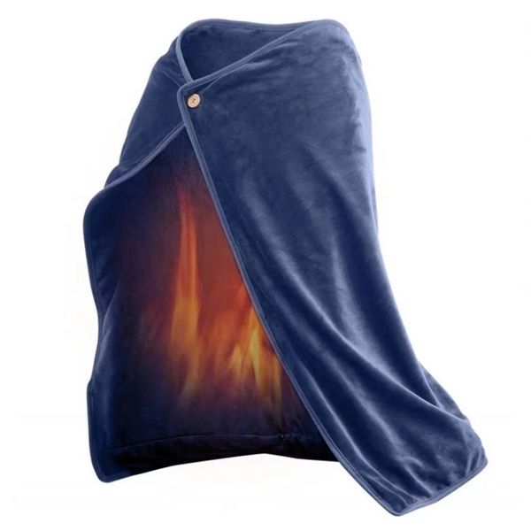 Cobertor el￩trico inverno usb aquecimento xale almofada quente corporal caseiro joelho colch￣o de colch￣o arremesso de capa mais quente len￧￳is de tapete de termostato espesso mais grosso
