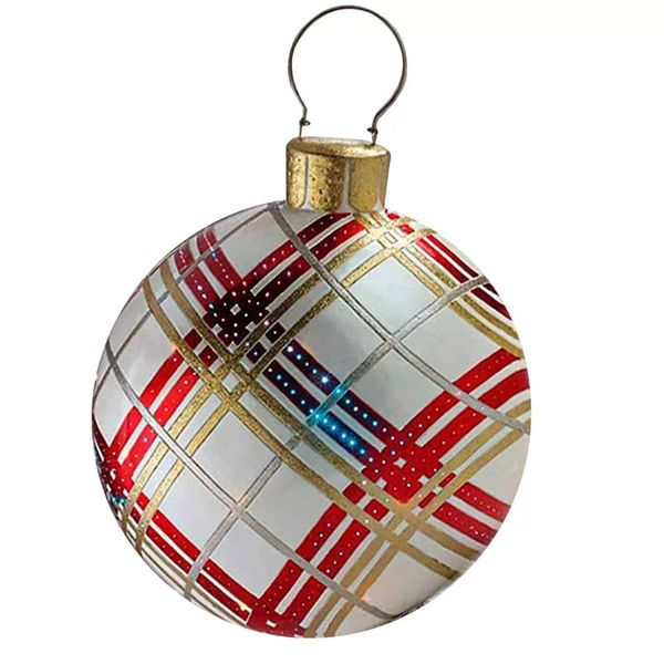 Neuheiten Artikel Home Decor 60 cm große Weihnachtskugeln Baumschmuck Outdoor-Atmosphäre aufblasbare Kugeln Spielzeug für Zuhause Geschenk Ball Ornament