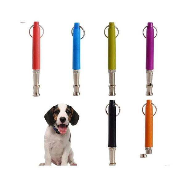 Andere Hundezubehör Einstellbare Haustier-Hundepfeife Antibarking Trasonic Sound Training Flöte Haustiere Interaktion Disziplin Supplies Invento Dhq96