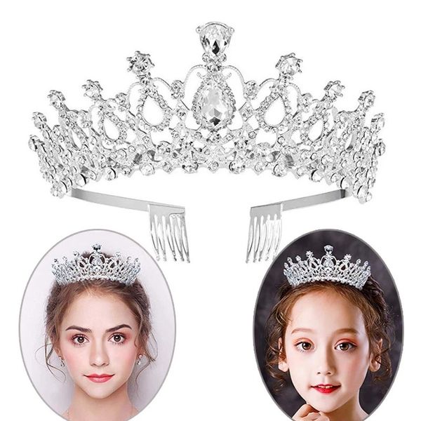 Fashion Bridal Wedding Crown Princesa Rhinestone Crystal Tiaras and Crowns HairBand Hair Jewelis