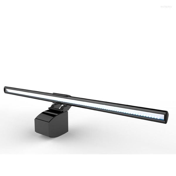 Lampade da tavolo Lampada da lavoro a LED senza abbagliamento sullo schermo per la cura degli occhi Luce del monitor del computer alimentata tramite USB Risparmia spazio sulla scrivania 3 temperature di colore