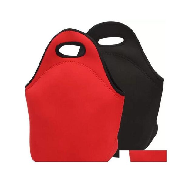 Borse per il pranzo 100 Borse per il pranzo in neoprene Borse per il pranzo più fresche per le donne Borsa termica per il pranzo Scatola per bambini Borsa a mano Borsa Inventario Drop De Dhig3